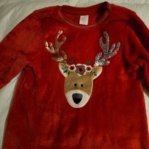 Girls Wonder Nation size L (10-12) velour sweat shirt.